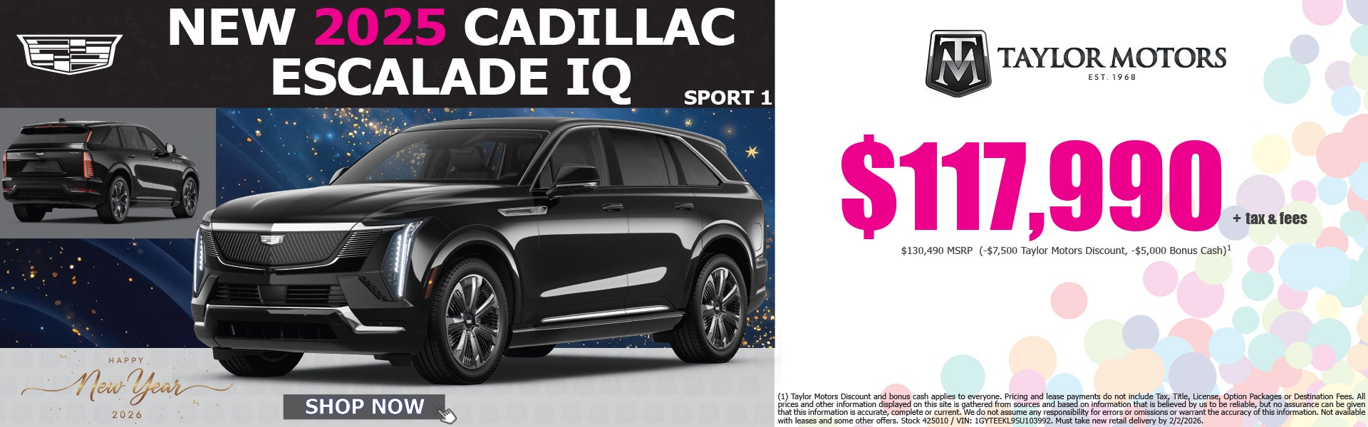 New 2025 Cadillac Escalade IQ