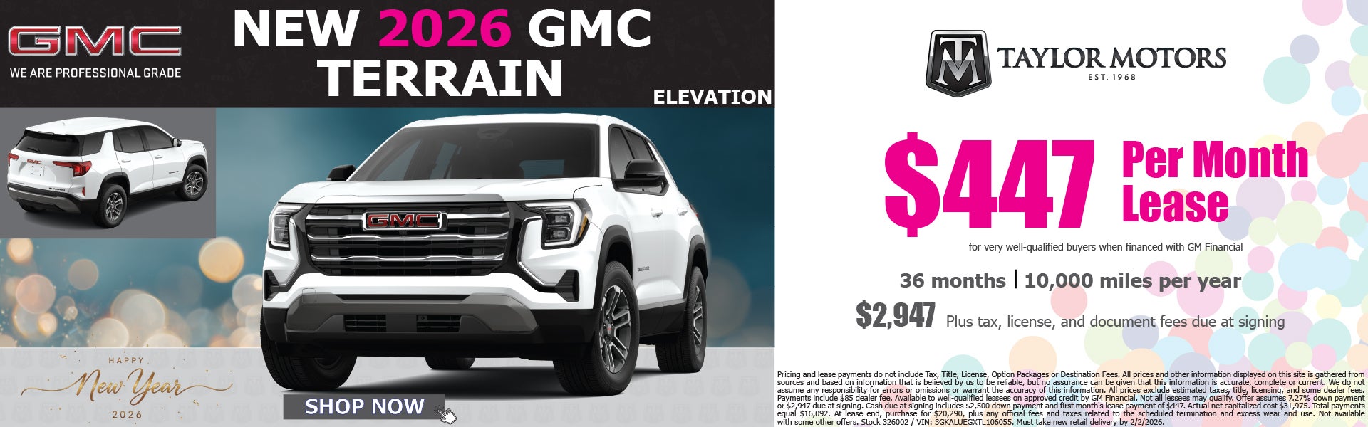New 2026 GMC Terrain