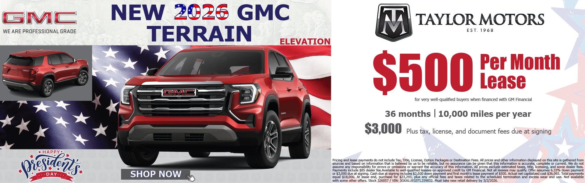 New 2026 GMC Terrain