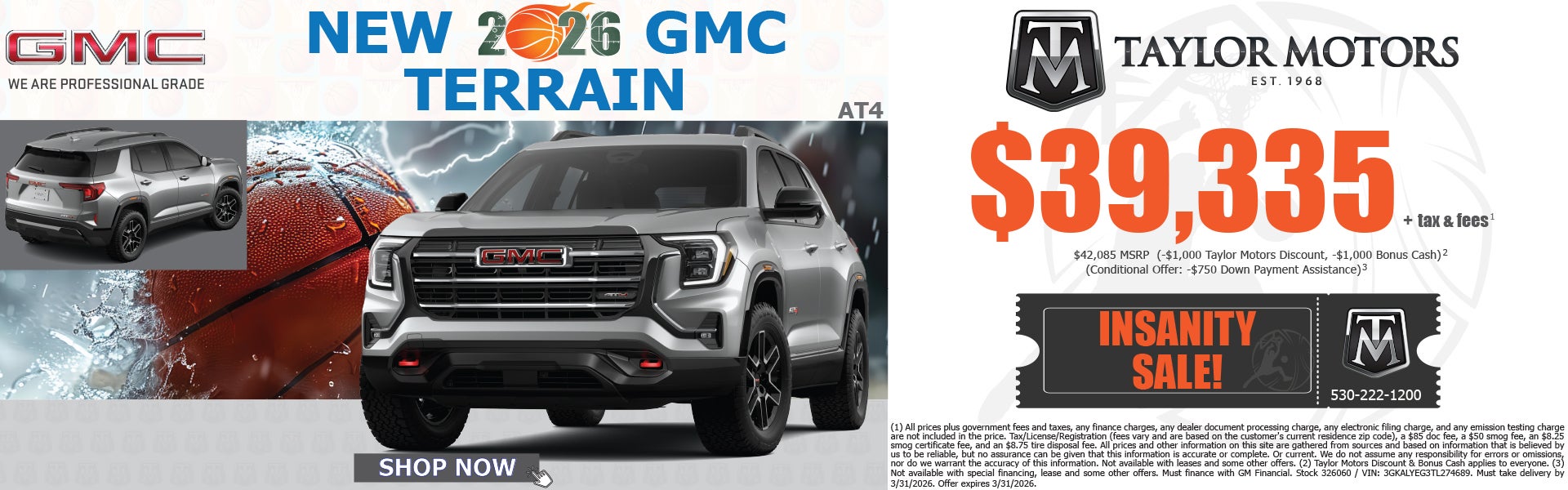 New 2026 GMC Terrain